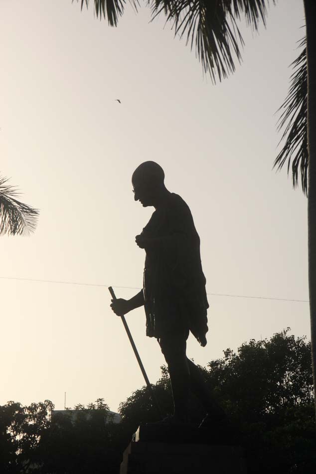 Gandhi in Mumbai op www.wijsheden.com